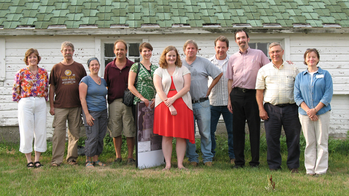 This is a picture of a 2014 Dane County Food Council visit to Silverwood Park.