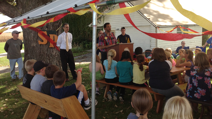 This is a picture of the event inaugurating Silverwood Park in 2013.