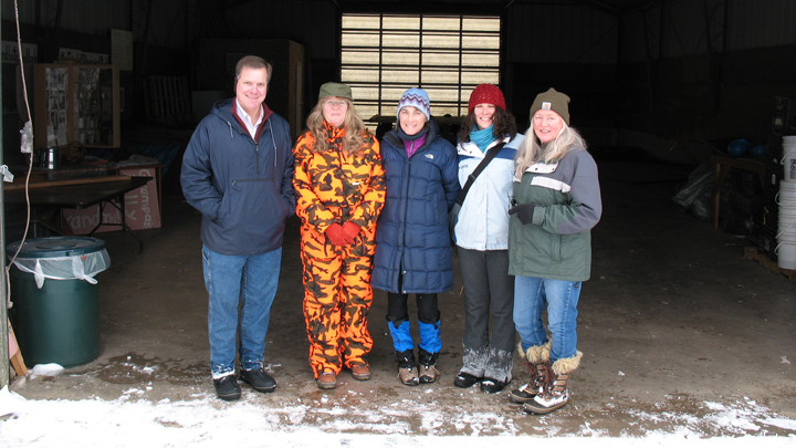 This is a picture of FoSP members meeting with NRCS staff in 2016 at Silverwood.