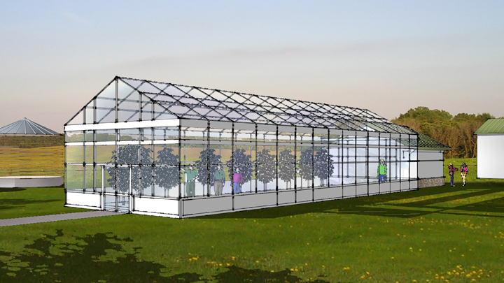 This is a picture of a greenhouse envisioned for Silverwood Park in the future.