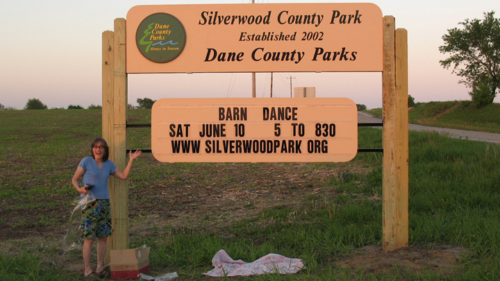 This is a picture of Silverwood Park's main entrance sign.