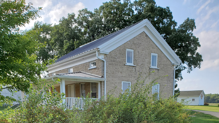 This is a picture of the Stone House at Silverwood Park