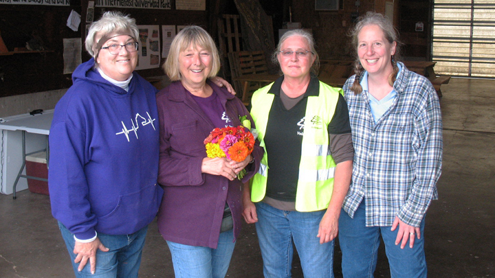 This is a picture of Friends of Silverwood Park Board members and volunteers in 2016.