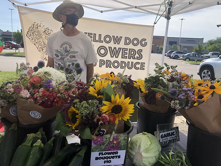 John Peck vends at the Northside Farmers Market